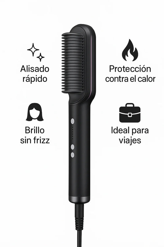 “Cepillo Alisador: Pelo Liso y Suave en Minutos”